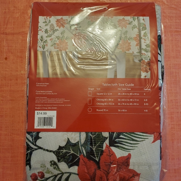 Holiday Tablecloth - Picture 2 of 2